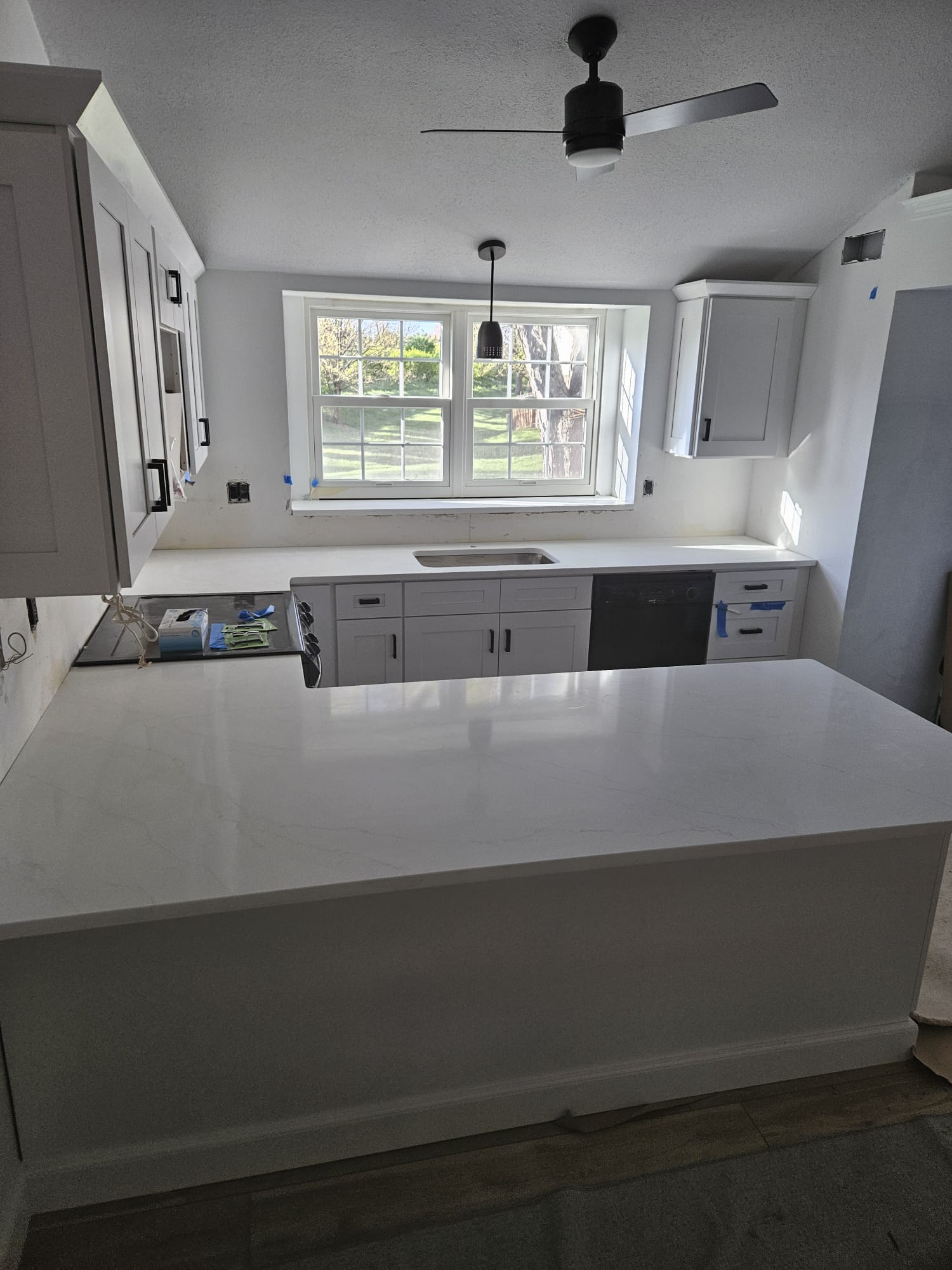 Marble kitchen counter